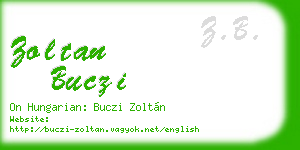 zoltan buczi business card