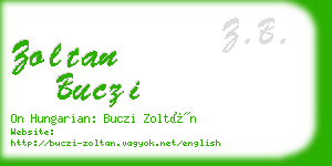 zoltan buczi business card